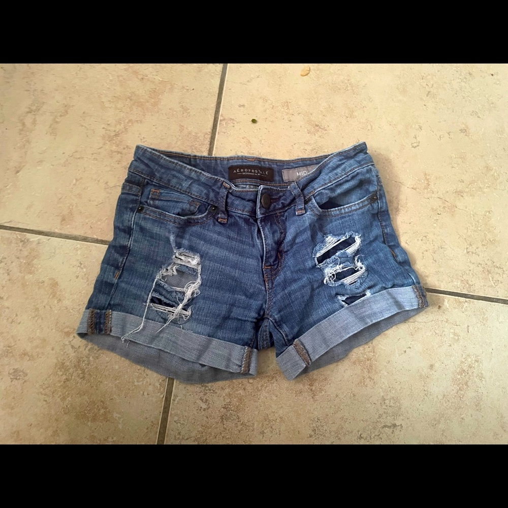 Denim shorts